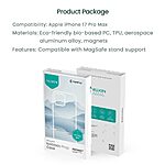 Θήκη iPhone 17 Pro Max - NILLKIN Iceblade CamProp - Σκληρή Θήκη PC+TPU - Χρυσό - Stand - Εικόνα 9