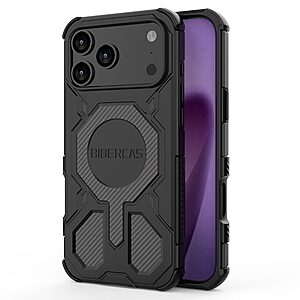 Θήκη iPhone 17 Pro Max - BIBERCAS J-16 Series - Σκληρή Θήκη PC+TPU - Μαύρο - MagSafe