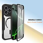 Θήκη iPhone 17 Pro Max - OEM - Σκληρή Θήκη PC+TPU - Μαύρο - MagSafe - Εικόνα 3