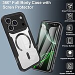 Θήκη iPhone 17 Pro Max - OEM - Σκληρή Θήκη PC+TPU - Μαύρο - MagSafe - Εικόνα 8