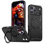 Θήκη iPhone 17 Pro Max - OEM - Σκληρή Θήκη PC+TPU - Μαύρο - MagSafe/Stand