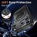 Θήκη iPhone 17 Pro Max - OEM - Σκληρή Θήκη PC+TPU - Μαύρο - MagSafe/Stand - Εικόνα 3