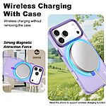 Θήκη iPhone 17 Pro Max - IMAK - Σκληρή Θήκη PC+TPU - Μωβ - MagSafe - Εικόνα 2