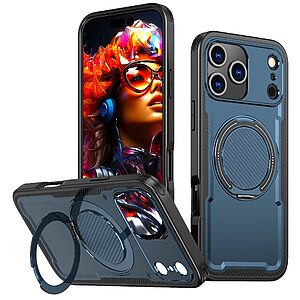 Θήκη iPhone 17 Pro Max - OEM - Σκληρή Θήκη PC+TPU - Μπλε - MagSafe/Stand