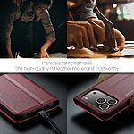 Θήκη iPhone 17 Pro Max - CASEME 023 - Flip Πορτοφόλι από Συνθετικό Δέρμα (PU) - Κόκκινο - RFID/Wallet/Stand - Εικόνα 4