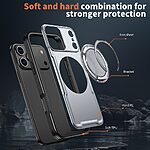 Θήκη iPhone 17 Pro - OEM - Σκληρή Θήκη PC+TPU - Γκρι - MagSafe/Stand - Εικόνα 6