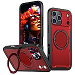 Θήκη iPhone 17 Pro - OEM - Σκληρή Θήκη PC+TPU - Κόκκινο - MagSafe/Stand