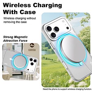 Θήκη iPhone 17 Pro - IMAK - Σκληρή Θήκη PC+TPU - Λευκό - MagSafe - Εικόνα 2