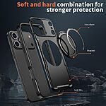 Θήκη iPhone 17 Pro - OEM - Σκληρή Θήκη PC+TPU - Μαύρο - MagSafe/Stand - Εικόνα 6