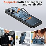 Θήκη iPhone 17 Pro - OEM - Σκληρή Θήκη PC+TPU - Μπλε - MagSafe/Stand - Εικόνα 5