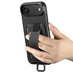 Θήκη iPhone Air - SUTENI H13 - Πλάτη από Συνθετικό Δέρμα (PU) με TPU - Μαύρο - Card Holder/Stand - Εικόνα 4