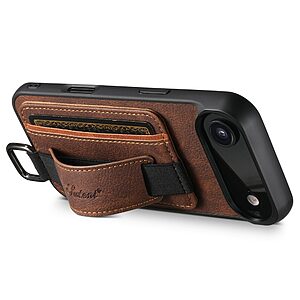 Θήκη iPhone Air - SUTENI H13 - Πλάτη από Συνθετικό Δέρμα (PU) με TPU - Καφέ - Card Holder/Stand - Εικόνα 2