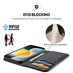 Θήκη iPhone Air - DUX DUCIS Hivo Series - Flip Πορτοφόλι από Αυθεντικό Δέρμα - Μαύρο - RFID/Wallet/Stand - Εικόνα 4