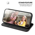 Θήκη iPhone Air - DUX DUCIS Hivo Series - Flip Πορτοφόλι από Αυθεντικό Δέρμα - Μαύρο - RFID/Wallet/Stand - Εικόνα 7