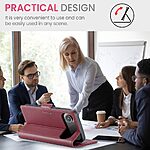 Θήκη iPhone Air - CASEME 023 - Flip Πορτοφόλι από Συνθετικό Δέρμα (PU) με TPU - Κόκκινο - RFID/Wallet/Stand - Εικόνα 6