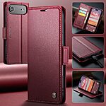 Θήκη iPhone Air - CASEME 023 - Flip Πορτοφόλι από Συνθετικό Δέρμα (PU) με TPU - Κόκκινο - RFID/Wallet/Stand - Εικόνα 7