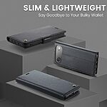 Θήκη iPhone Air - CASEME 023 - Flip Πορτοφόλι από Συνθετικό Δέρμα (PU) με TPU - Μαύρο - RFID/Wallet/Stand - Εικόνα 3