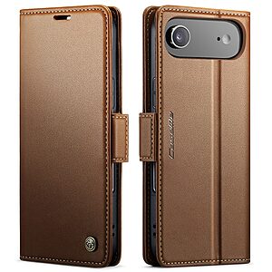 Θήκη iPhone Air - CASEME 023 - Flip Πορτοφόλι από Συνθετικό Δέρμα (PU) με TPU - Καφέ - RFID/Wallet/Stand
