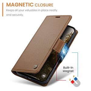 Θήκη iPhone Air - CASEME 023 - Flip Πορτοφόλι από Συνθετικό Δέρμα (PU) με TPU - Καφέ - RFID/Wallet/Stand - Εικόνα 2