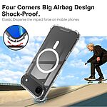 Θήκη iPhone Air - IMAK - Σκληρή Θήκη PC+TPU - Διάφανο - MagSafe - Εικόνα 4