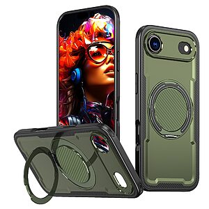 Θήκη iPhone Air - OEM - Σκληρή Θήκη PC+TPU - ελαιώδες πράσινο - MagSafe/Stand