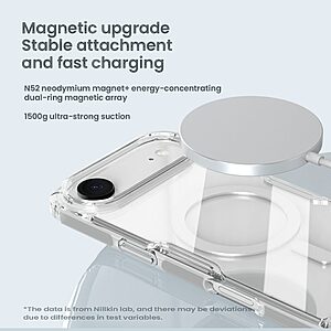 Θήκη iPhone Air - NILLKIN Nature Pro Series - Σκληρή Θήκη PC+TPU - Γκρι - MagSafe - Εικόνα 2