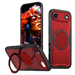 Θήκη iPhone Air - OEM - Σκληρή Θήκη PC+TPU - Κόκκινο - MagSafe/Stand