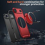 Θήκη iPhone Air - OEM - Σκληρή Θήκη PC+TPU - Κόκκινο - MagSafe/Stand - Εικόνα 6