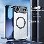 Θήκη iPhone Air - DUX DUCIS Aimo Series - Σκληρή Θήκη PC+TPU - Μαύρο - MagSafe - Εικόνα 3