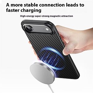 Θήκη iPhone Air - OEM - Σκληρή Θήκη PC+TPU - Μαύρο - MagSafe - Εικόνα 2