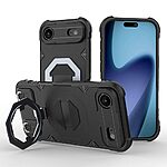 Θήκη iPhone Air - OEM - Σκληρή Θήκη PC+TPU - Μαύρο - MagSafe/Stand/Λουράκι