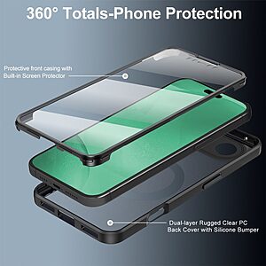 Θήκη iPhone Air - OEM - Σκληρή Θήκη PC+TPU - Μαύρο - MagSafe - Εικόνα 2