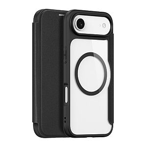 Θήκη iPhone Air - DUX DUCIS Skin X Pro Series - Flip Cover από Συνθετικό Δέρμα (PU) - Μαύρο - MagSafe/RFID