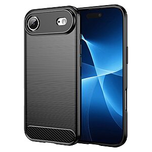 Θήκη iPhone Air - OEM - Πλάτη TPU Carbon Fiber - Μαύρο