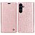 Θήκη Samsung Galaxy S25 5G / FE 5G - YIKATU - Flip Πορτοφόλι από Συνθετικό Δέρμα (PU) - Ροζ Χρυσό - Wallet/Stand
