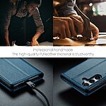 Θήκη Samsung Galaxy S25 5G / FE 5G - CASEME 023 - Flip Πορτοφόλι από Συνθετικό Δέρμα (PU) με TPU - Μπλε - RFID/Wallet/Stand - Εικόνα 4