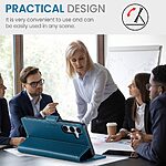 Θήκη Samsung Galaxy S25 5G / FE 5G - CASEME 023 - Flip Πορτοφόλι από Συνθετικό Δέρμα (PU) με TPU - Μπλε - RFID/Wallet/Stand - Εικόνα 6