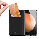 Θήκη Samsung Galaxy S25 5G / FE 5G - DUX DUCIS Skin Pro Series - Flip Πορτοφόλι από Συνθετικό Δέρμα (PU) - Μαύρο - Wallet/Stand - Εικόνα 4