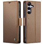 Θήκη Samsung Galaxy S25 FE 5G - CASEME 023 - Flip Πορτοφόλι από Συνθετικό Δέρμα (PU) με TPU - Καφέ - RFID/Wallet/Stand
