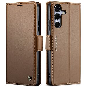 Θήκη Samsung Galaxy S25 FE 5G - CASEME 023 - Flip Πορτοφόλι από Συνθετικό Δέρμα (PU) με TPU - Καφέ - RFID/Wallet/Stand