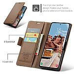 Θήκη Samsung Galaxy S25 FE 5G - CASEME 023 - Flip Πορτοφόλι από Συνθετικό Δέρμα (PU) με TPU - Καφέ - RFID/Wallet/Stand - Εικόνα 5
