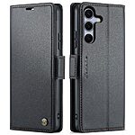 Θήκη Samsung Galaxy S25 FE 5G - CASEME 023 - Flip Πορτοφόλι από Συνθετικό Δέρμα (PU) - Μαύρο - RFID/Wallet/Stand