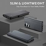 Θήκη Samsung Galaxy S25 FE 5G - CASEME 023 - Flip Πορτοφόλι από Συνθετικό Δέρμα (PU) - Μαύρο - RFID/Wallet/Stand - Εικόνα 3
