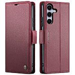 Θήκη Samsung Galaxy S25 FE 5G - CASEME 023 - Flip Πορτοφόλι από Συνθετικό Δέρμα (PU) - Κόκκινο - RFID/Wallet/Stand