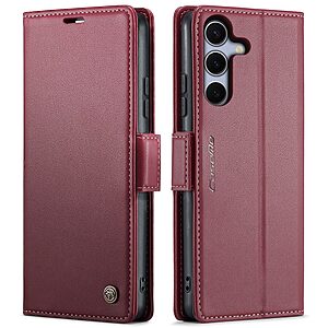 Θήκη Samsung Galaxy S25 FE 5G - CASEME 023 - Flip Πορτοφόλι από Συνθετικό Δέρμα (PU) - Κόκκινο - RFID/Wallet/Stand
