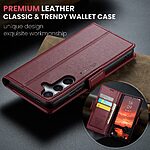 Θήκη Samsung Galaxy S25 FE 5G - CASEME 023 - Flip Πορτοφόλι από Συνθετικό Δέρμα (PU) - Κόκκινο - RFID/Wallet/Stand - Εικόνα 7