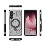 Θήκη Samsung Galaxy S25 FE 5G - WANLONFENG KJ Series - Σκληρή Θήκη PC+TPU - Γκρι - Stand - Εικόνα 2