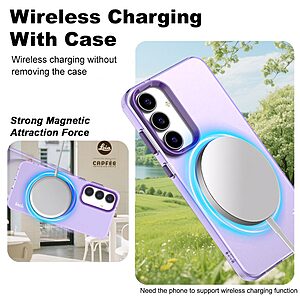 Θήκη Samsung Galaxy S25 FE 5G - IMAK - Σκληρή Θήκη PET+TPU - Μωβ - MagSafe - Εικόνα 2