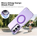 Θήκη Samsung Galaxy S25 FE 5G - IMAK - Σκληρή Θήκη PET+TPU - Μωβ - MagSafe - Εικόνα 3