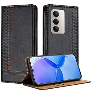 Θήκη Xiaomi Redmi 15 4G (171mm) / 5G (171mm) - OEM - Flip Πορτοφόλι από Συνθετικό Δέρμα (PU) με TPU - Μαύρο - Wallet/Stand